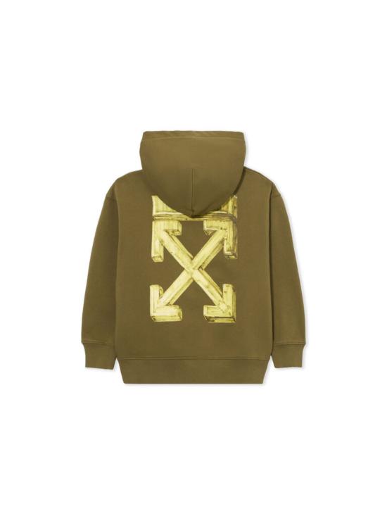 26SS [키즈] 오프화이트 니트/스웻셔츠 44BBB001S26F004 311 Verde - OFF WHITE