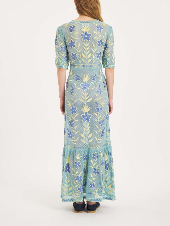 26SS 안틱 바틱 미디 원피스 CARIOCA1LDR BLUE Azzurro - Antik Batik