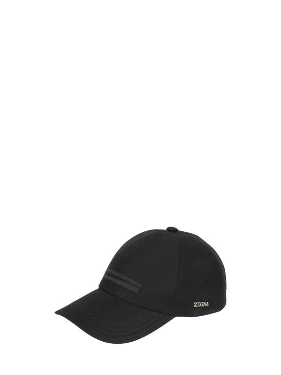 26SS 에르메네질도제냐 모자 Z3I16HA3 B3RBL2 Black - ERMENEGILDO ZEGNA