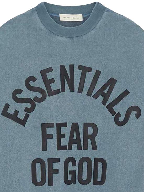 26SS 피어오브갓 긴팔 티셔츠 192SP266593F FADEDCOASTAL LIGHT BLUE - FEAR OF GOD