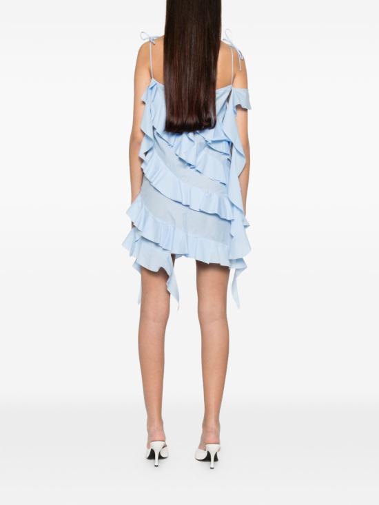 26SS 레 피유 드 에바 미디 원피스 9056 CO008003 Azzurro - LES FILLES D'EVA