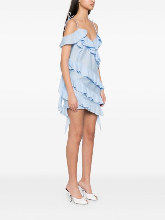 26SS 레 피유 드 에바 미디 원피스 9056 CO008003 Azzurro - LES FILLES D'EVA