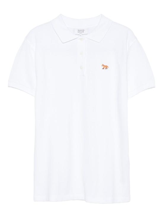  메종키츠네 베이비폭스 오버사이즈 폴로 티셔츠 OW00207KP0001P100 WHITE DOM