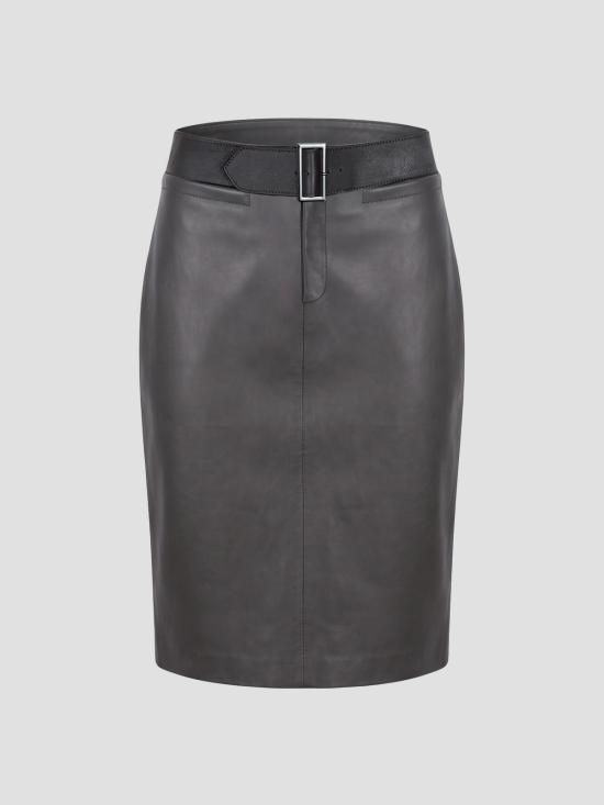 26SS 라미아 라가 미디 스커트 SS26SK01DOL DOL DARK OLIVE
