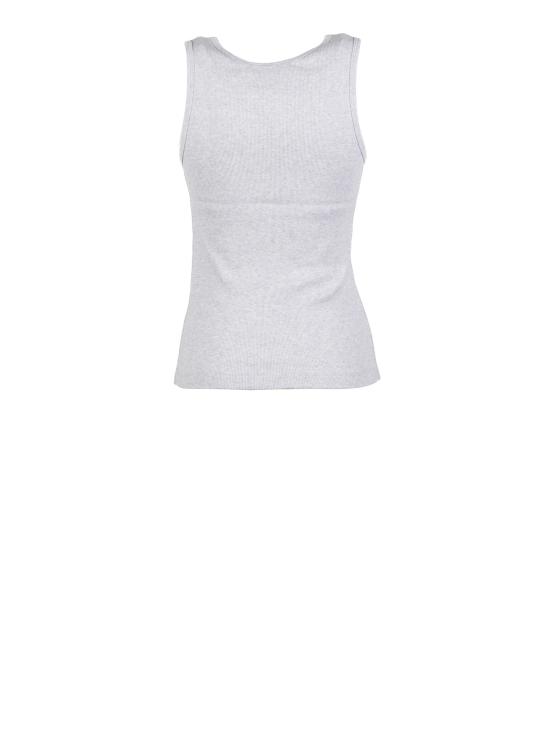 26SS 메종키츠네 베이비 폭스 립드 탱크탑 MW00121KA0033H120 LIGHT GREY MELANGE DOM - MAISON KITSUNE