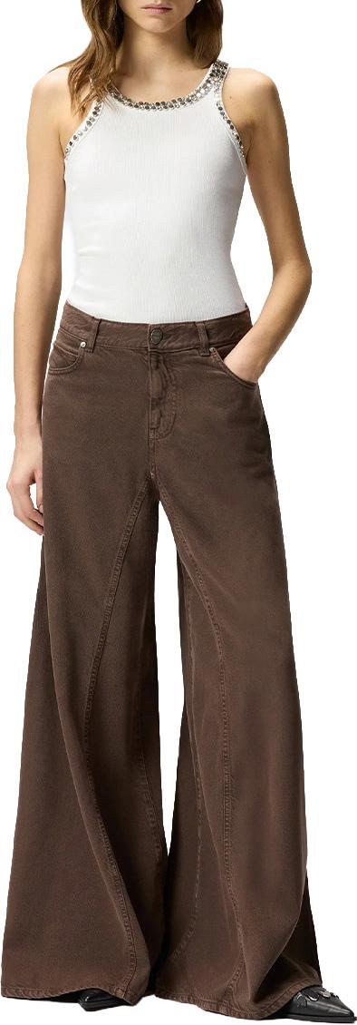 26SS 핑코 데님 팬츠 106228A323M28 BROWN - PINKO
