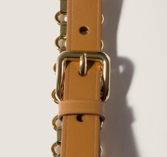 26SS 미우미우 레귤러 벨트 5CC7052IBW F098L CARAMEL - MIU MIU
