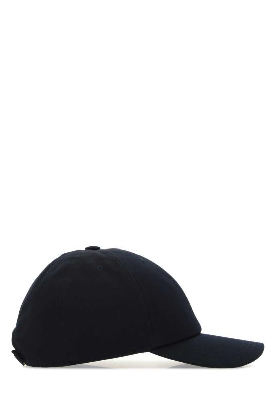  톰브라운 모자 톰 브라운 코튼 베이스볼 캡 미드나잇 블루 - THOM BROWNE