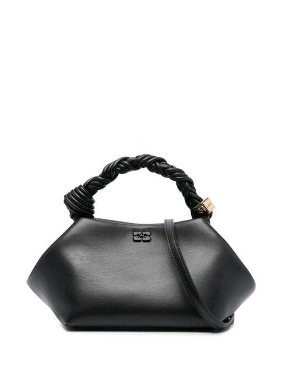 26FW 가니 스몰 레더 보우 토트백 A5241099 Black