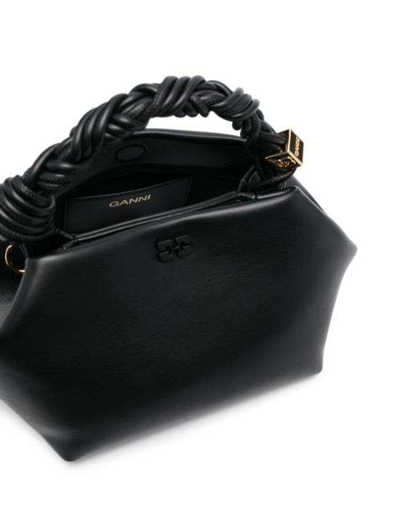 26FW 가니 스몰 레더 보우 토트백 A5241099 Black - GANNI