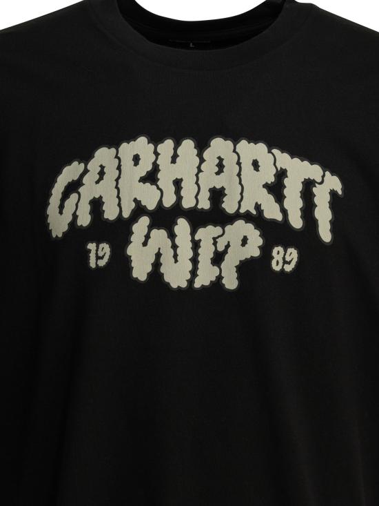 26SS 칼하트 WIP 숏슬리브 클라우드 스크립트 티셔츠 I036200 89XX BLACK DOM - CARHARTT WIP