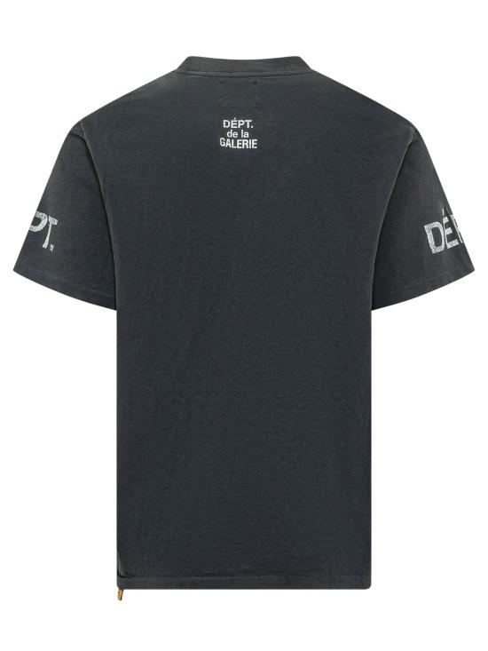 26SS 갤러리 디파트먼트 반팔 티셔츠 TOP044 WASHED BLACK DOM - GALLERY DEPT