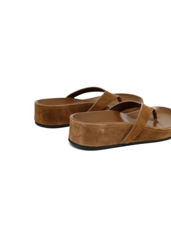 26SS 피비 파일로 라운드 플립플랍 DS53 LT0093822CM Caramello - PHOEBE PHILO