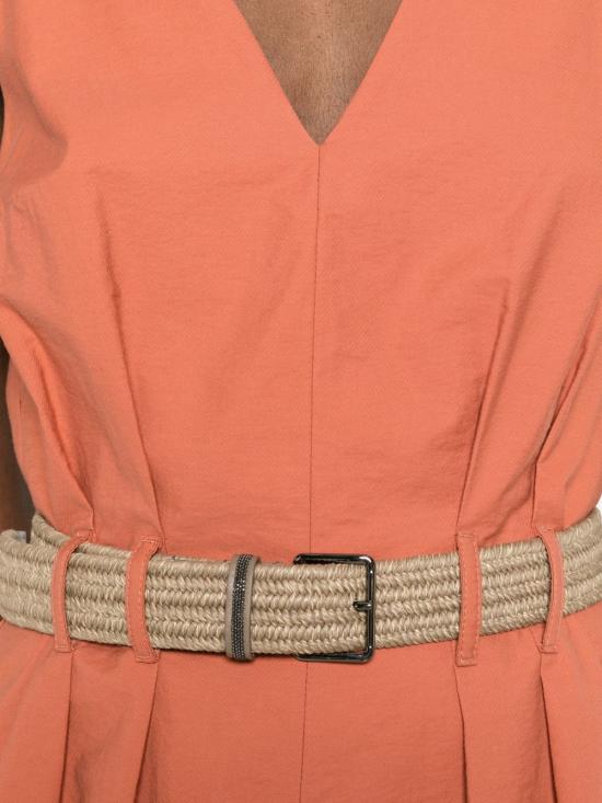 26SS 브루넬로 쿠치넬리 숏 원피스 ML140A5354 C3980 Arancio - BRUNELLO CUCINELLI
