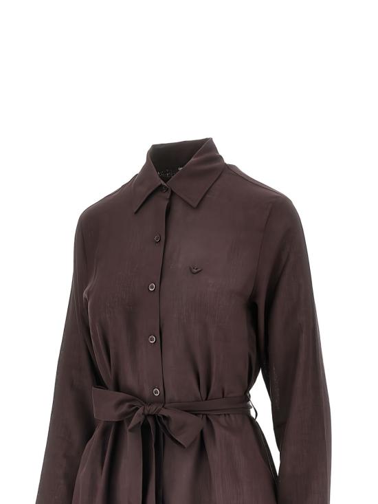 26SS 엠포리오 아르마니 미디 원피스 EW000817 AF20252U6279 Marrone - EMPORIO ARMANI
