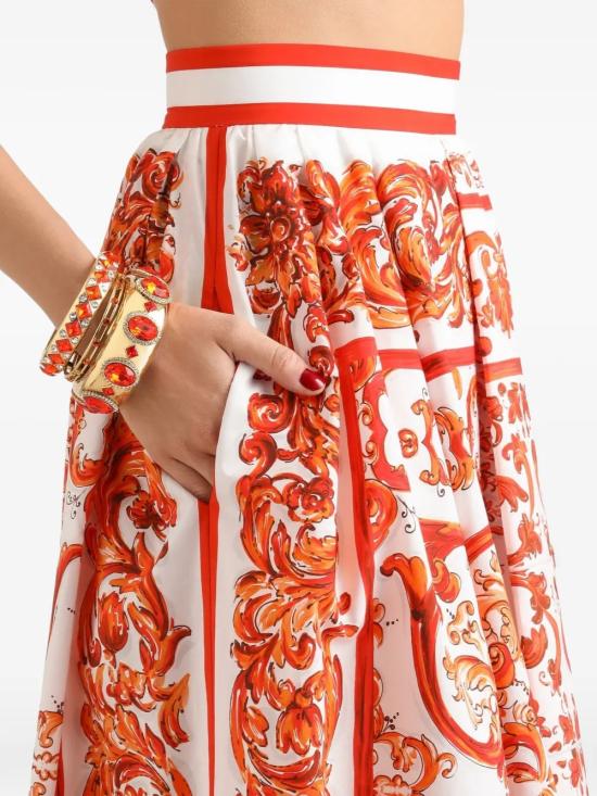 26FW 돌체앤가바나 스커트 F4CULT GDDRLS9000 White - DOLCE & GABBANA