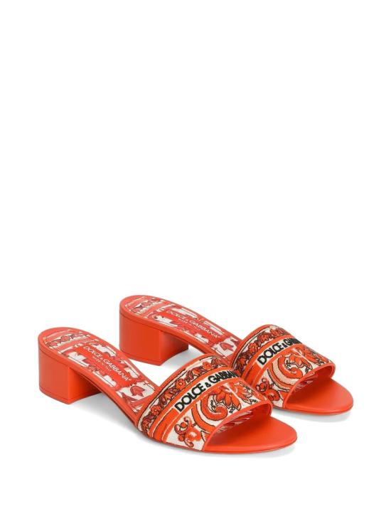 26FW 돌체앤가바나 뮬/슬리퍼 CR1748 AV8048W801 Orange - DOLCE & GABBANA