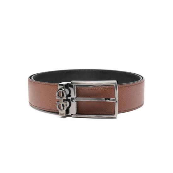 26FW 살바토레 페라가모 리버시블 어드저스터블 간치니 벨트 67A037 0709528 RANER BROWN BLACK