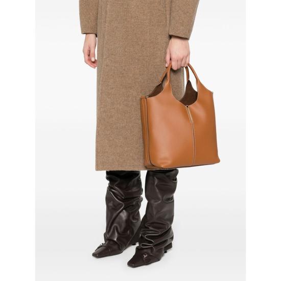 26SS 토즈 스몰 쇼핑백 XBWEBRF0200U BL2L83 BROWN - TODS