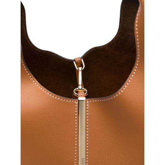 26SS 토즈 스몰 쇼핑백 XBWEBRF0200U BL2L83 BROWN - TODS