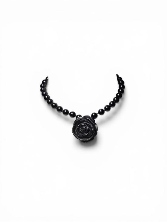  A'MISS 목걸이/팬던트 A'miss 미드나잇 로즈 목걸이 블랙 - OTHER BRANDS