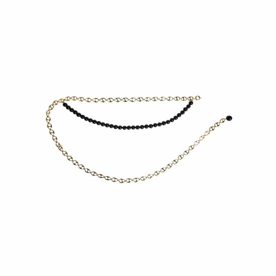  A'MISS 슬림 벨트 아미스 오닉스 주얼리  골드 - A'MISS JEWELRY