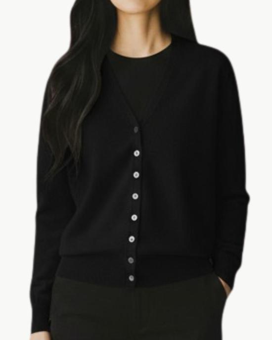  브라조 트리콧 가디건 브라조 트리코 로얄 밀란 카디건 블랙 - BRAZEAU TRICOT