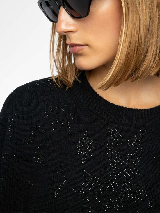  자딕앤볼테르 스웨터 Zadig & Voltaire Markuz 캐시미어  블랙 - ZADIG & VOLTAIRE