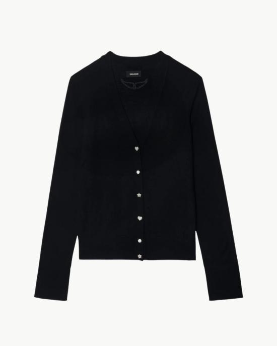  자딕앤볼테르 가디건 Zadig & Voltaire Jemma 울 카디건 블랙