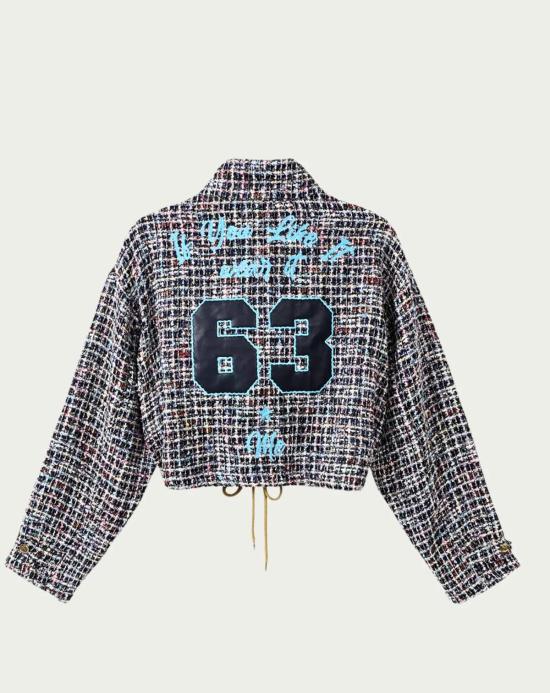  Me369 자켓 아이비 크롭 하이넥 지퍼 재킷 미드나잇 - OTHER BRANDS