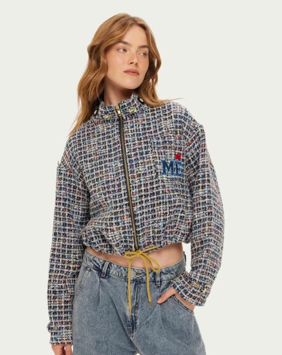  Me369 자켓 아이비 크롭 하이넥 지퍼 재킷 미드나잇 - OTHER BRANDS