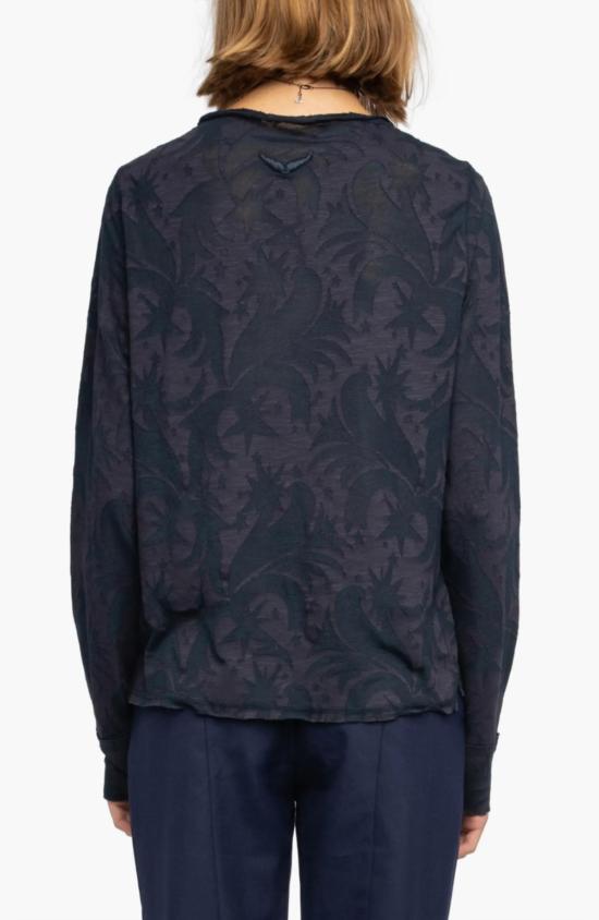  자딕앤볼테르 긴팔 티셔츠 Zadig & Voltaire Henley  Encre - ZADIG & VOLTAIRE