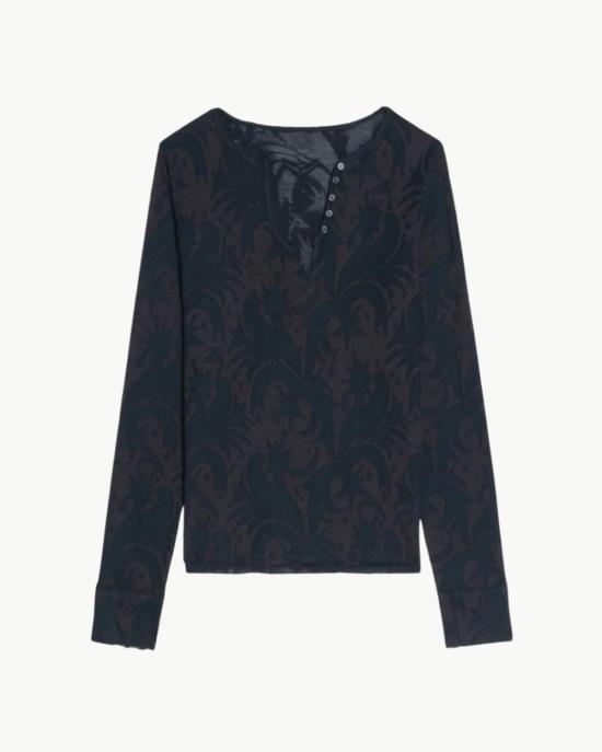  자딕앤볼테르 긴팔 티셔츠 Zadig & Voltaire Henley  Encre