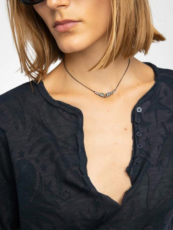  자딕앤볼테르 긴팔 티셔츠 Zadig & Voltaire Henley  Encre - ZADIG & VOLTAIRE