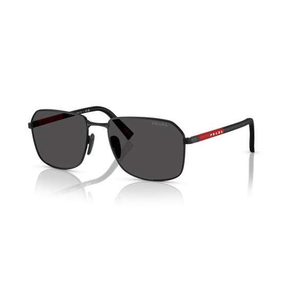 26SS 프라다 선글라스 0Ps A51s 직사각형 렌즈 블랙 메탈 - PRADA