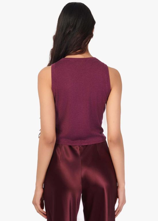  카미 뉴욕 베스트 캐미 NYC 디아 실크 캐시미어 스웨터  블랙베리 - CAMI NYC