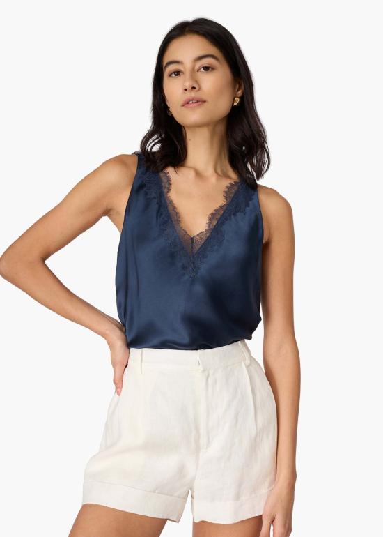  카미 뉴욕 캐미솔 카미 NYC 마리스 카미솔 무디 블루 - CAMI NYC