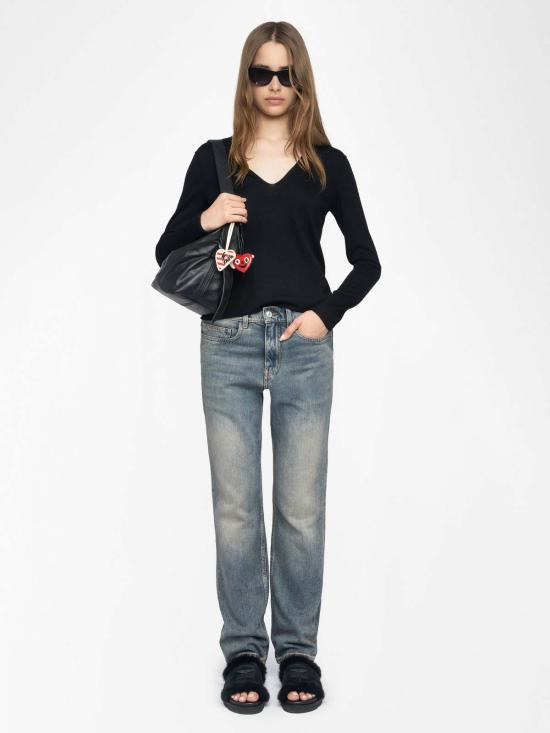  자딕앤볼테르 스웨터 노스파 메리노 울  블랙 - ZADIG & VOLTAIRE