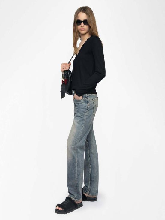  자딕앤볼테르 스웨터 노스파 메리노 울  블랙 - ZADIG & VOLTAIRE