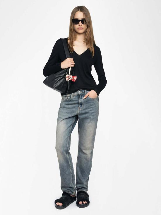  자딕앤볼테르 스웨터 노스파 메리노 울  블랙 - ZADIG & VOLTAIRE