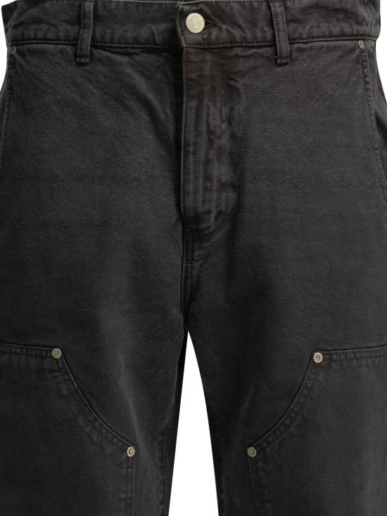 26SS 엠에프펜 데님 팬츠 M126063DOUBLEKNEEJEANSWASHEDGREYCANVAS - MFPEN