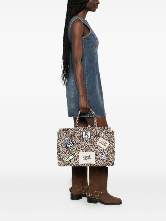 26SS 시크릿 폰 폰 토트백 GRACECANVASL LEOPARD Brown - SECRET PON PON