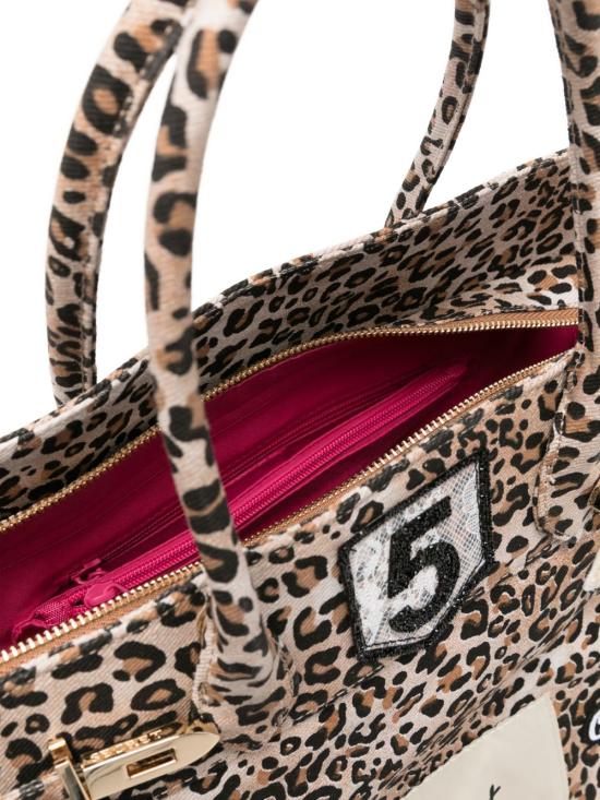 26SS 시크릿 폰 폰 토트백 GRACECANVASL LEOPARD Brown - SECRET PON PON