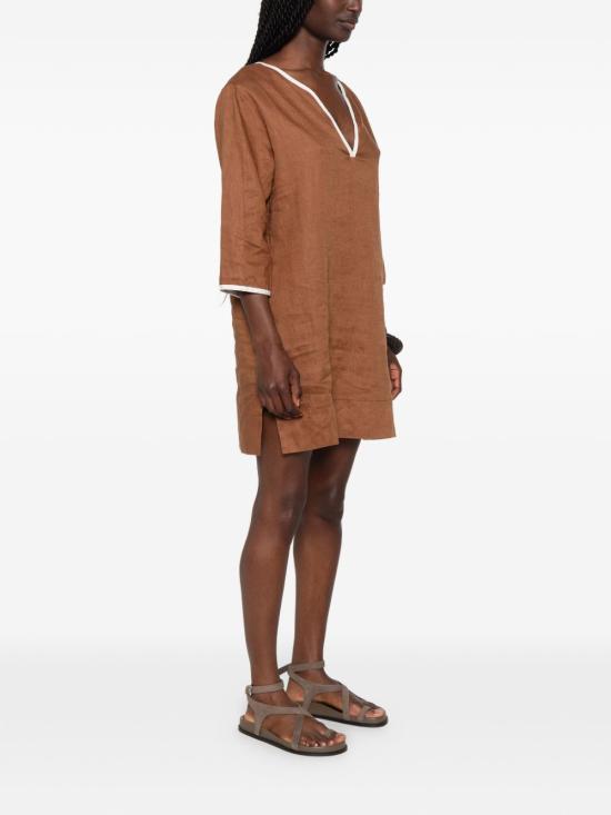 26SS 안주나 미디 원피스 CHIARAD 042 Brown - ANJUNA