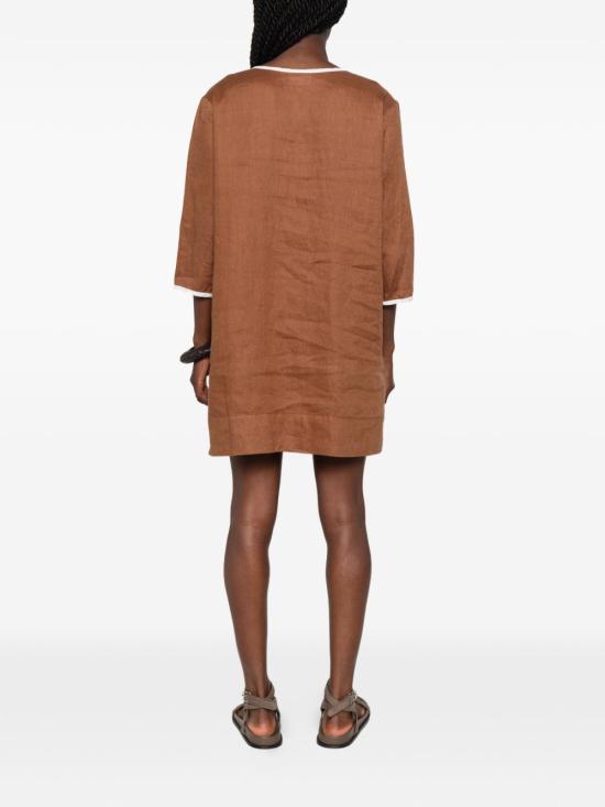26SS 안주나 미디 원피스 CHIARAD 042 Brown - ANJUNA