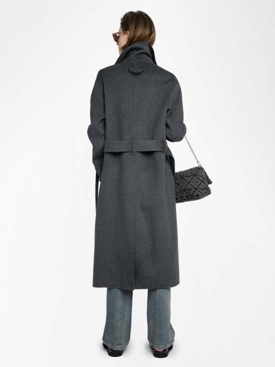  자딕앤볼테르 코트 Zadig & Voltaire 멜리  앤트러사이트 - ZADIG & VOLTAIRE