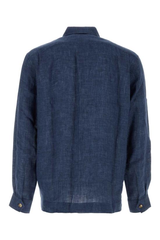26SS 브루넬로 쿠치넬리 긴팔 셔츠 MF6300648 C018 Blue - BRUNELLO CUCINELLI