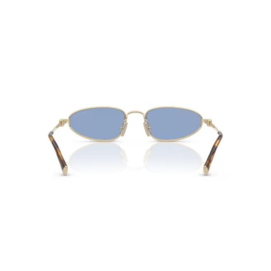 26SS 미우미우 선글라스 0Mu A52s 타원형 골드 메탈 - MIU MIU