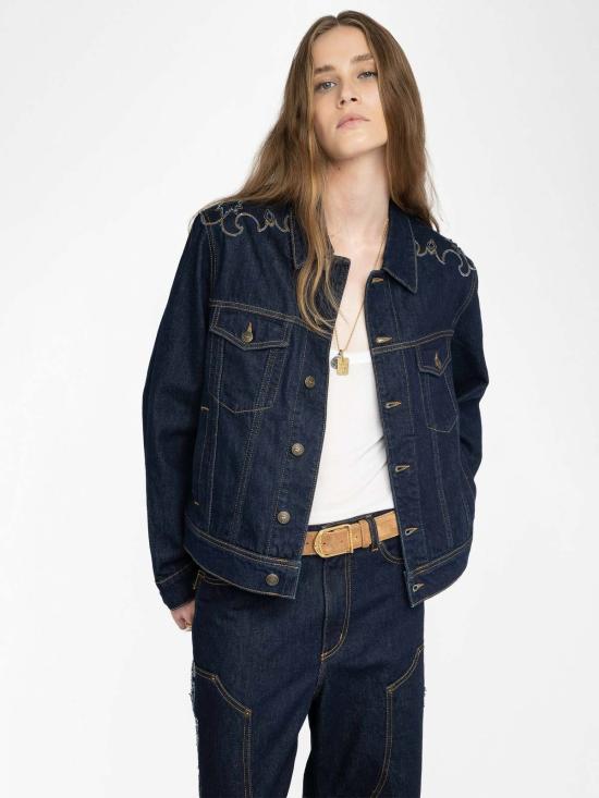  자딕앤볼테르 데님 자켓 Zadig & Voltaire Bases 웨스턴 데님 재킷 Brut - ZADIG & VOLTAIRE