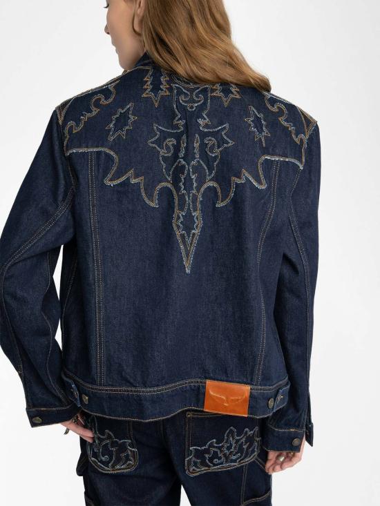  자딕앤볼테르 데님 자켓 Zadig & Voltaire Bases 웨스턴 데님 재킷 Brut - ZADIG & VOLTAIRE
